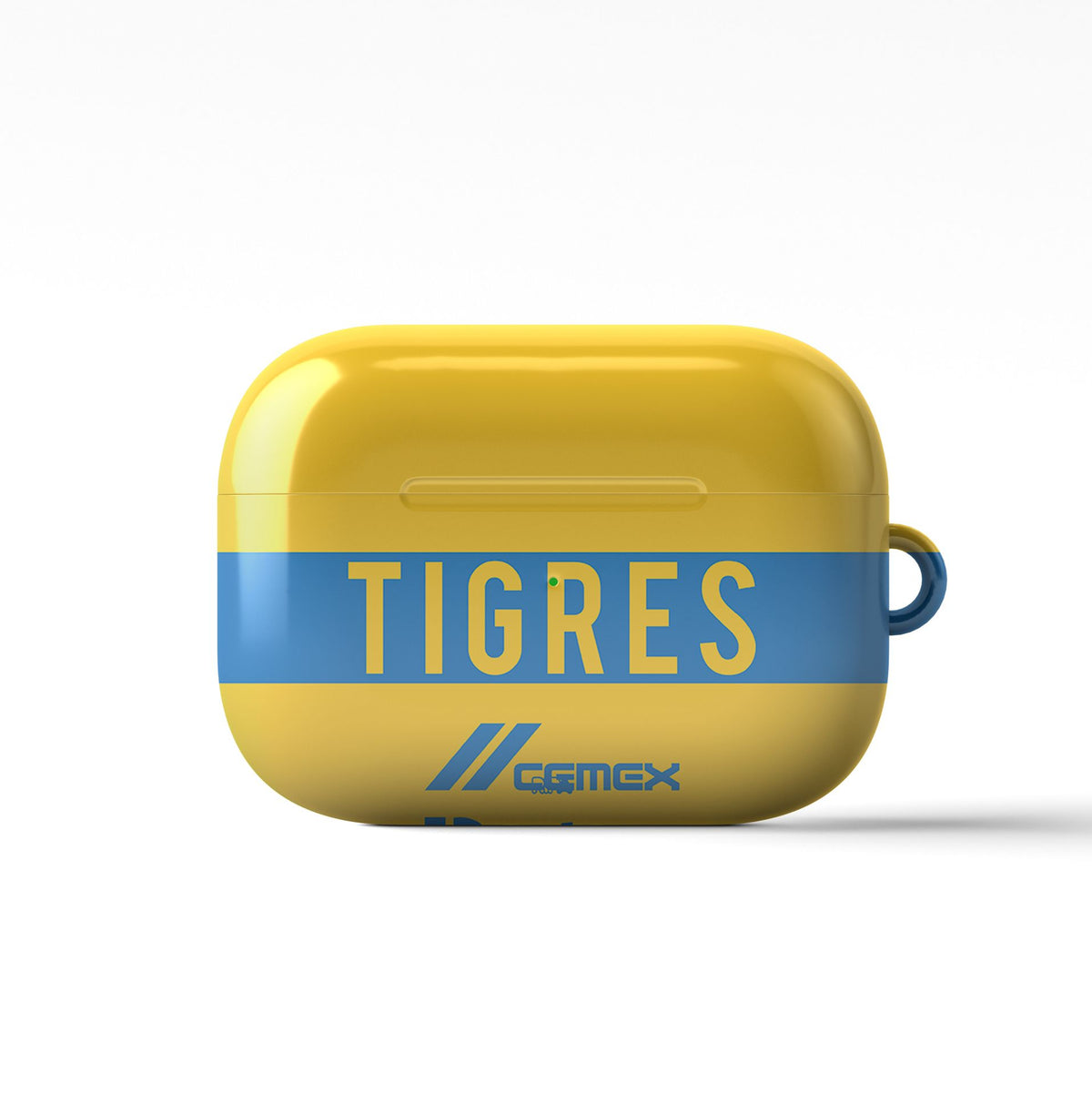 AirPods case with the Tigres 2022-23 Home football shirt design by RIPA Football