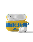 AirPods case with the Tigres 2022-23 Home football shirt design by RIPA Football