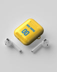 AirPods case with the Tigres 2022-23 Home football shirt design by RIPA Football