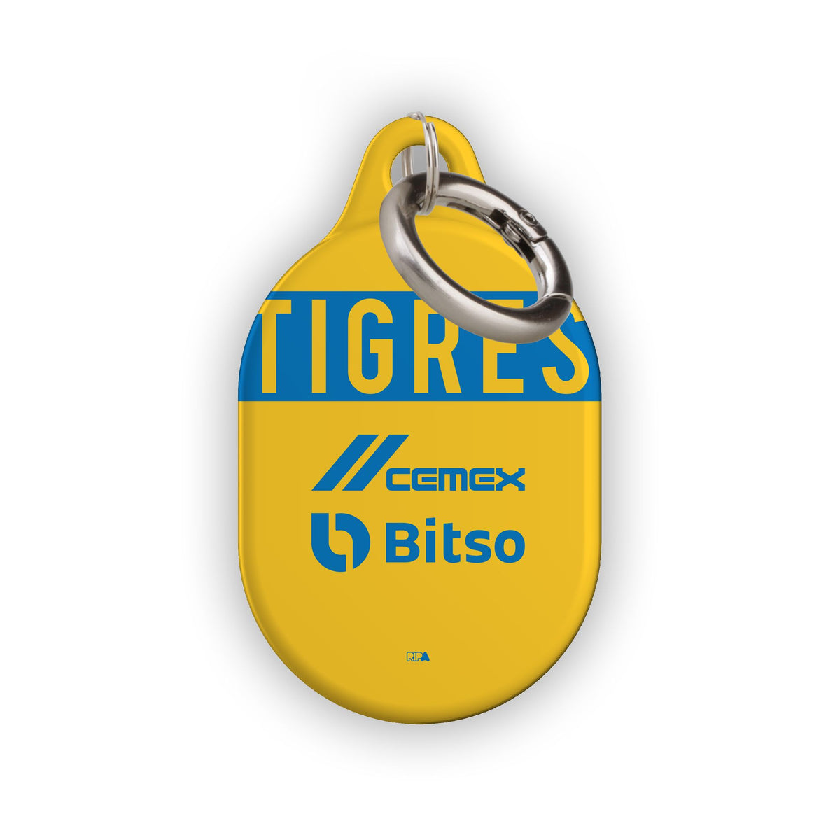 AirTag holder with the Tigres 2022-23 Home football shirt design by RIPA Football