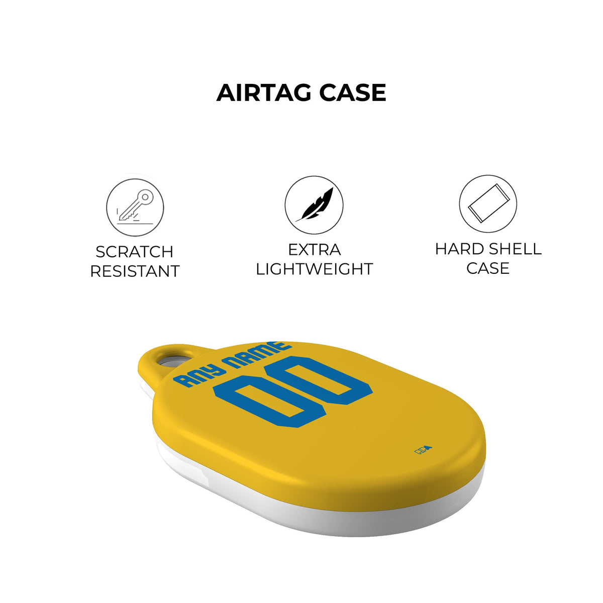 AirTag holder with the Tigres 2022-23 Home football shirt design by RIPA Football