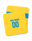 Coaster with the Tigres 2022-23 Home football shirt design by RIPA Football