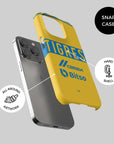 Phone case with the Tigres 2022-23 Home football shirt design by RIPA Football