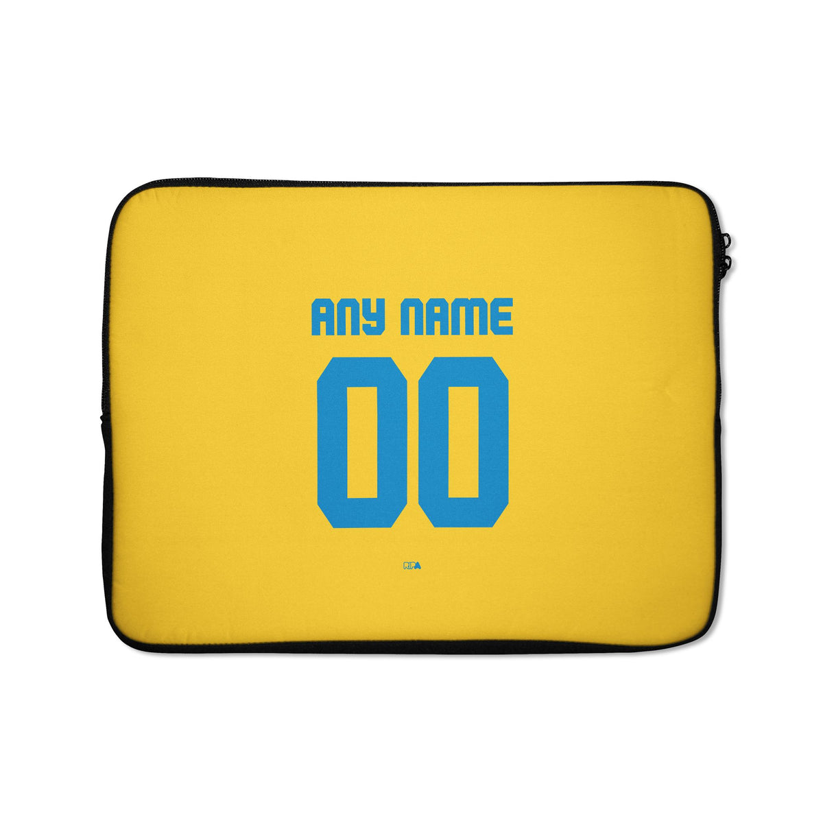 Laptop sleeve with the Tigres 2022-23 Home football shirt design by RIPA Football