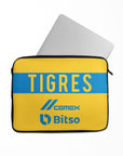 Laptop sleeve with the Tigres 2022-23 Home football shirt design by RIPA Football