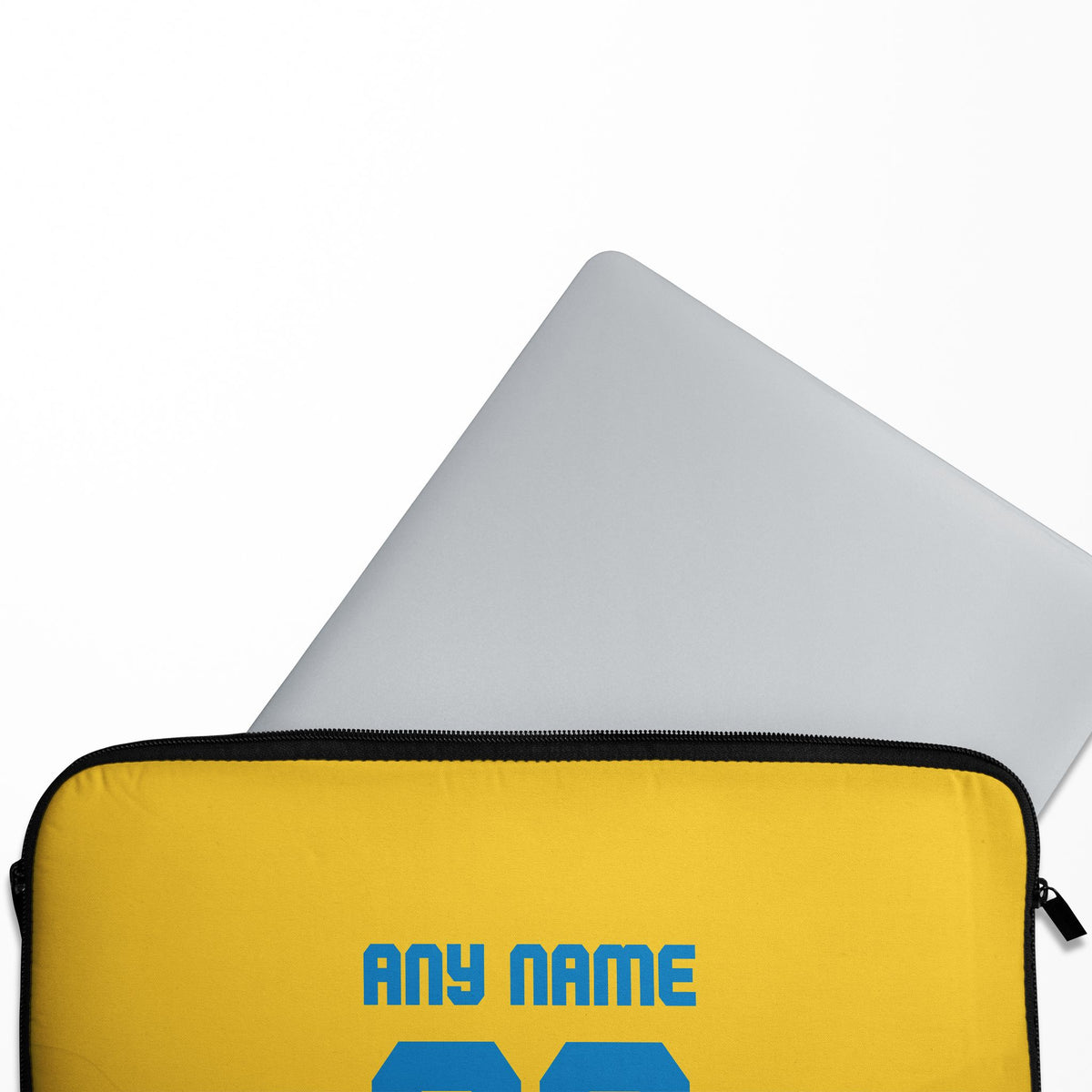 Laptop sleeve with the Tigres 2022-23 Home football shirt design by RIPA Football