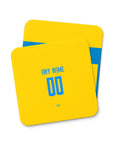 Coaster with the Tigres 2023-24 Home football shirt design by RIPA Football