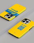 Phone case with the Tigres 2023-24 Home football shirt design by RIPA Football