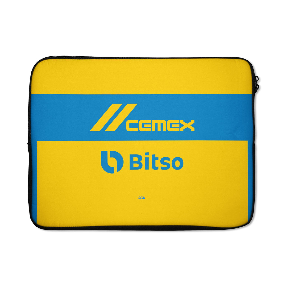 Laptop sleeve with the Tigres 2023-24 Home football shirt design by RIPA Football