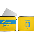 Laptop sleeve with the Tigres 2023-24 Home football shirt design by RIPA Football