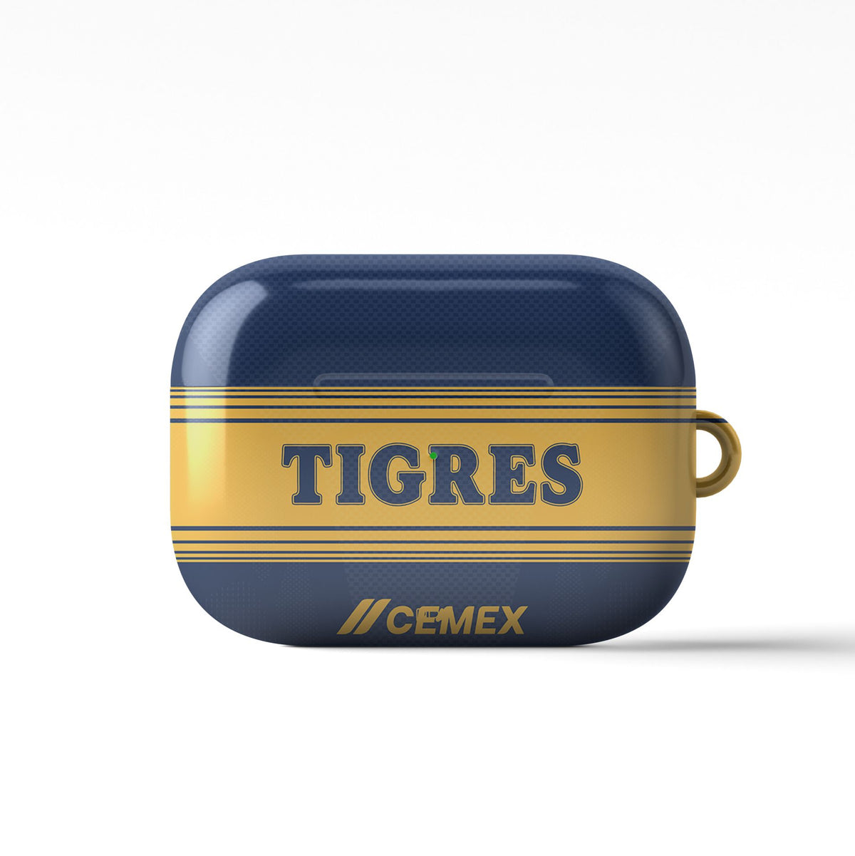 AirPods case with the Tigres 2026-27 Away football shirt design by RIPA Football
