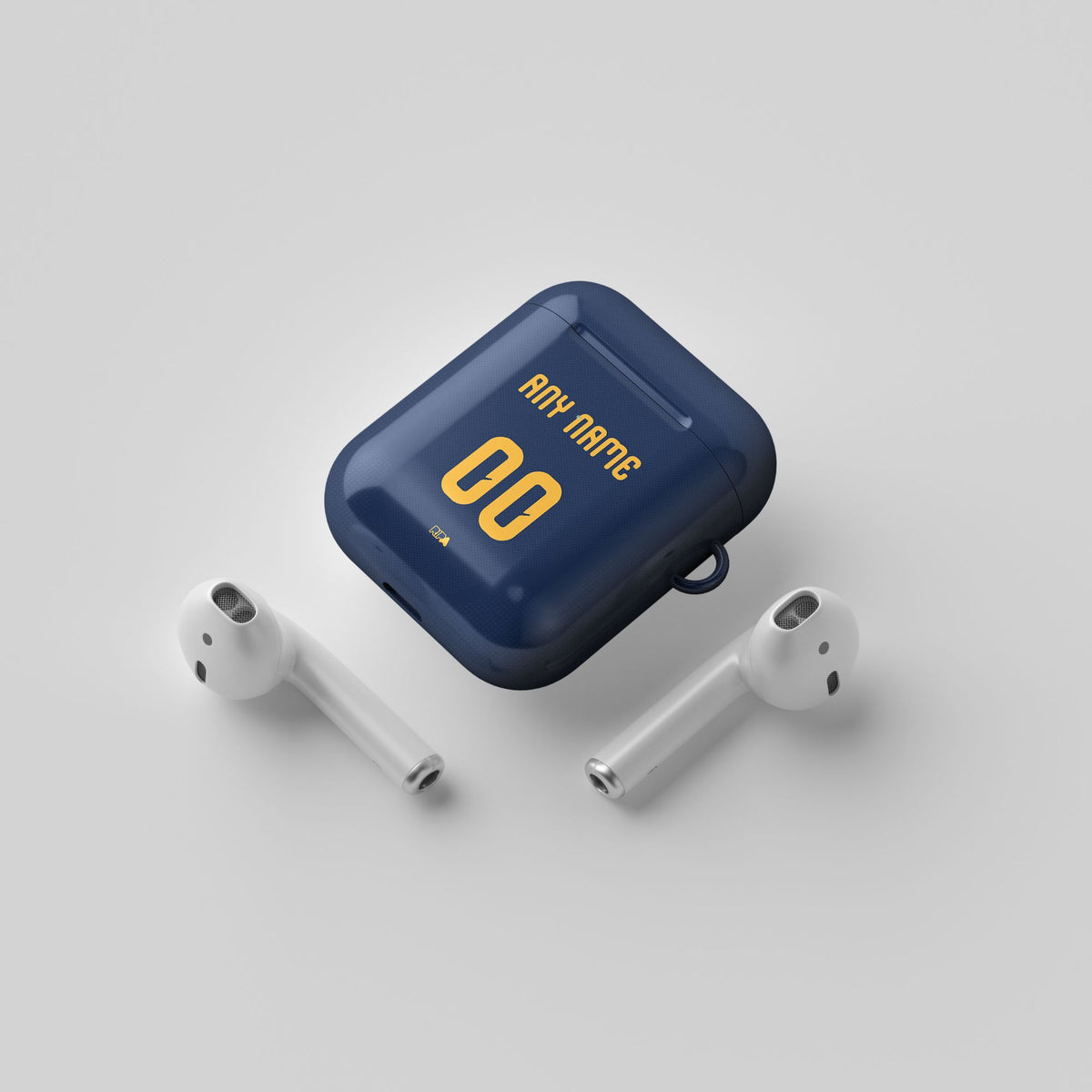 AirPods case with the Tigres 2026-27 Away football shirt design by RIPA Football
