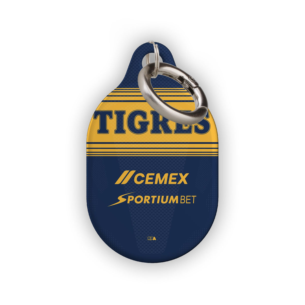 AirTag holder with the Tigres 2026-27 Away football shirt design by RIPA Football