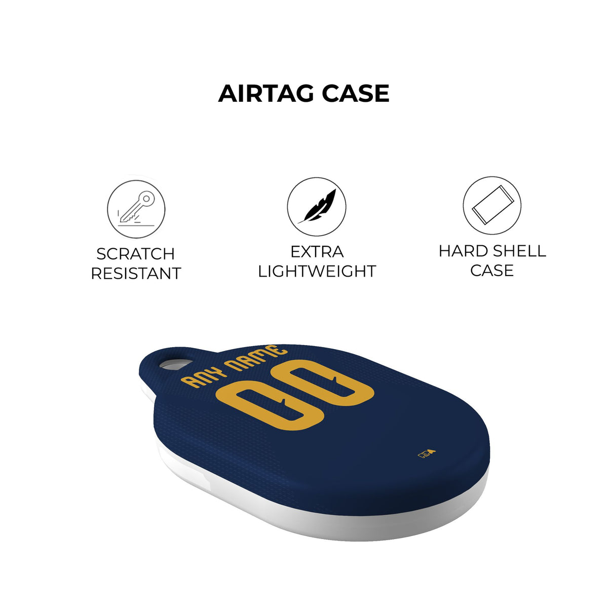 AirTag holder with the Tigres 2026-27 Away football shirt design by RIPA Football