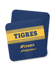 Coaster with the Tigres 2026-27 Away football shirt design by RIPA Football