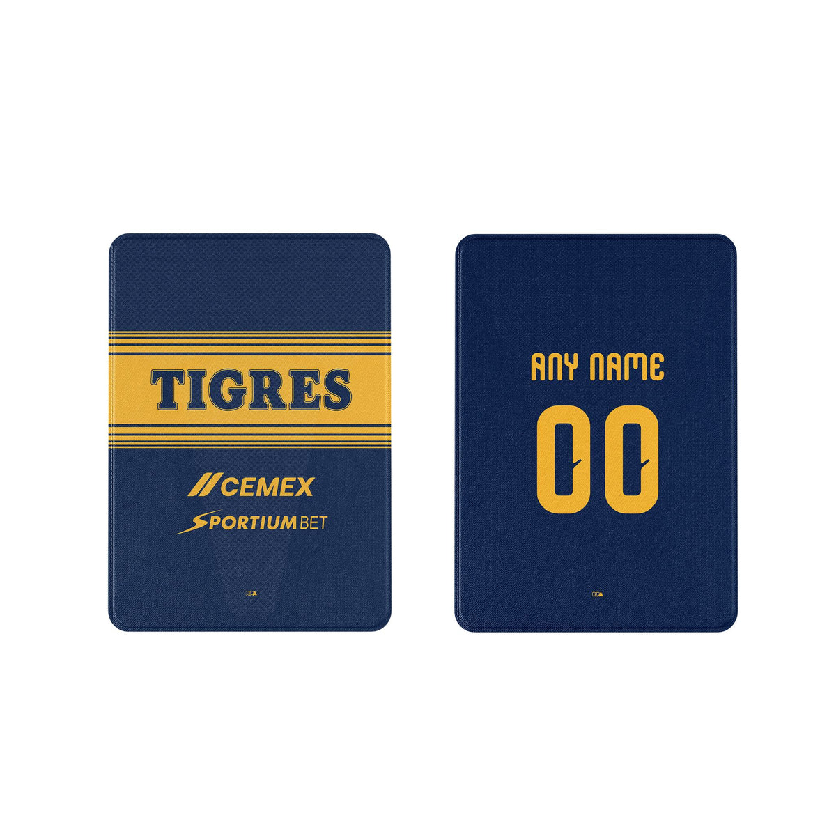 iPad case with the Tigres 2026-27 Away football shirt design by RIPA Football