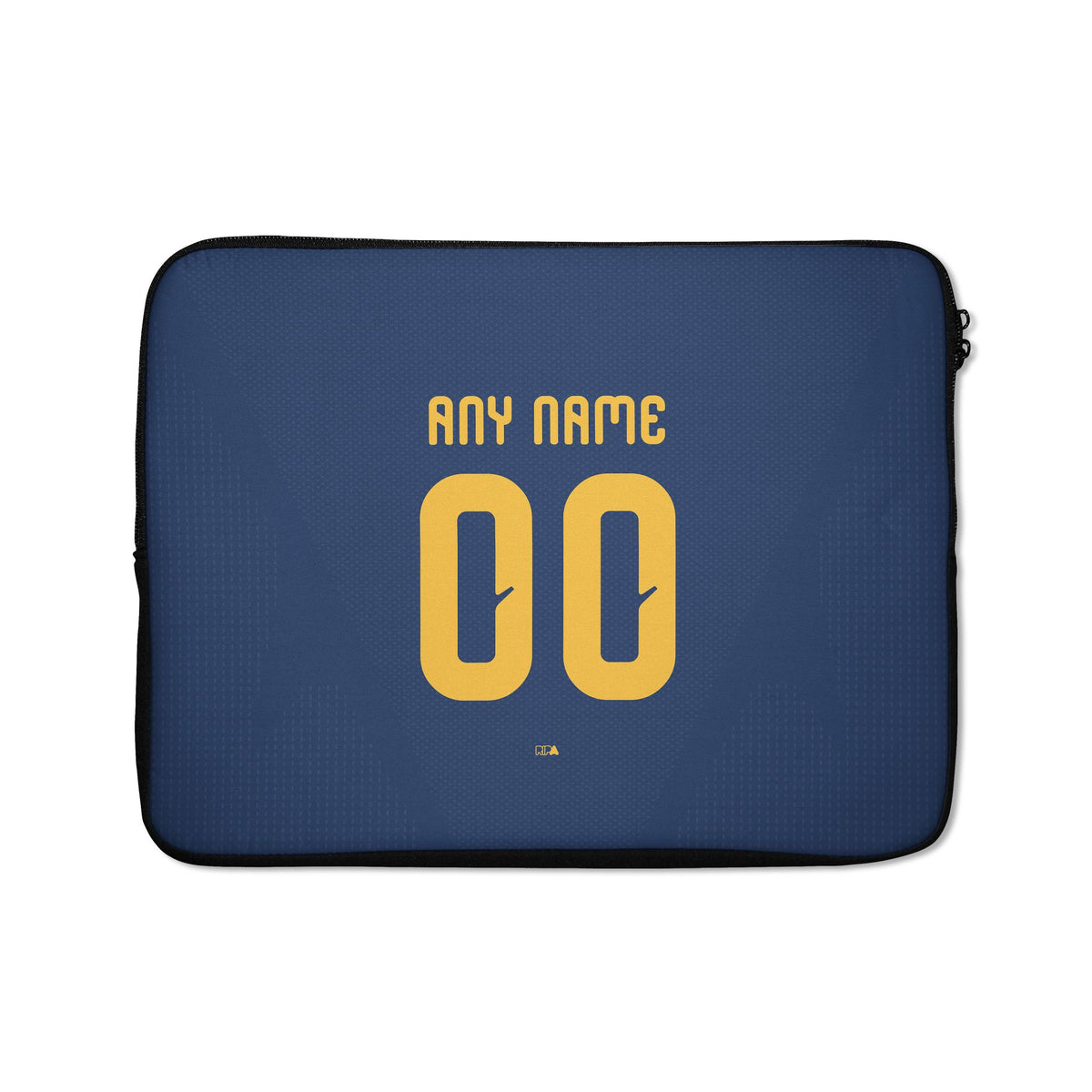Laptop sleeve with the Tigres 2026-27 Away football shirt design by RIPA Football