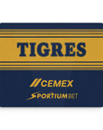 Mouse pad with the Tigres 2026-27 Away football shirt design by RIPA Football