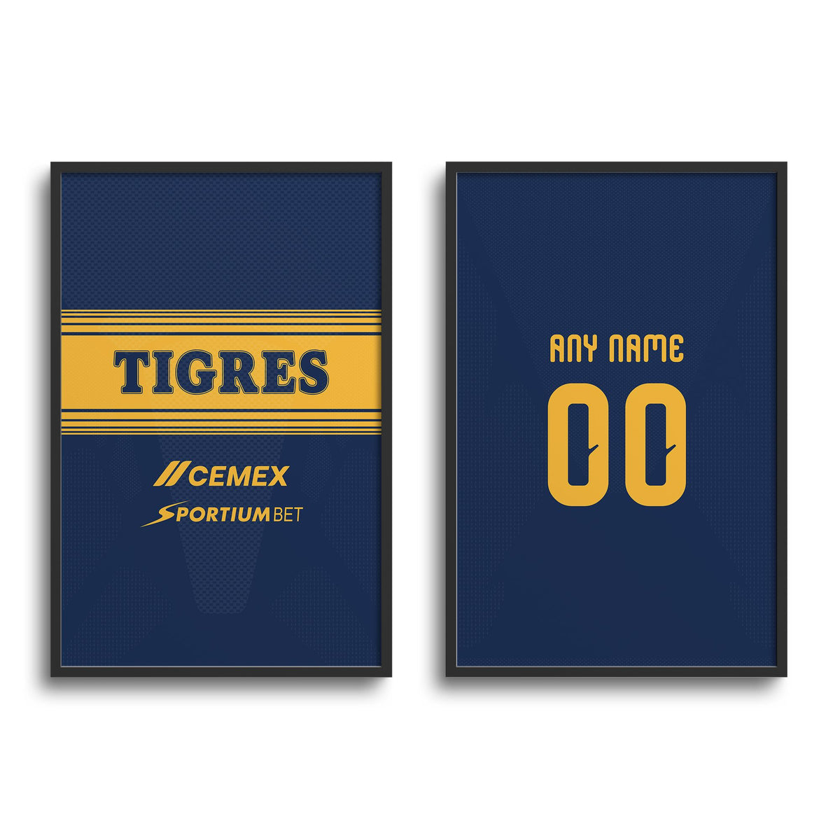 Print with the Tigres 2026-27 Away football shirt design by RIPA Football