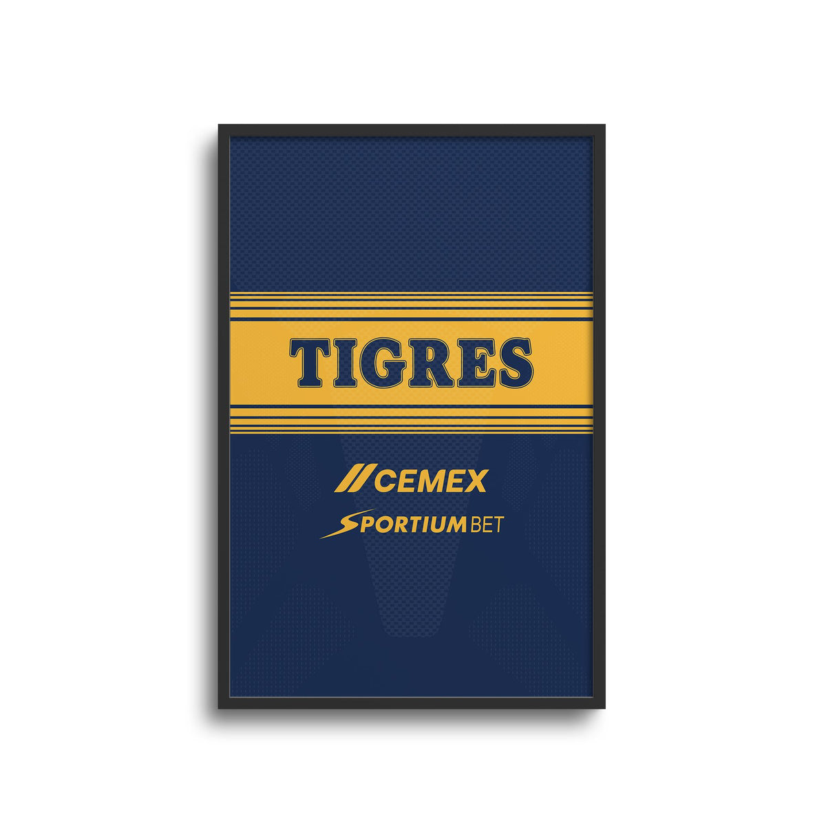 Print with the Tigres 2026-27 Away football shirt design by RIPA Football