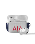 AirPods case with the Tottenham Hotspur 2024-25 Home football shirt design by RIPA Football