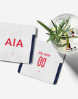Coaster with the Tottenham Hotspur 2024-25 Home football shirt design by RIPA Football