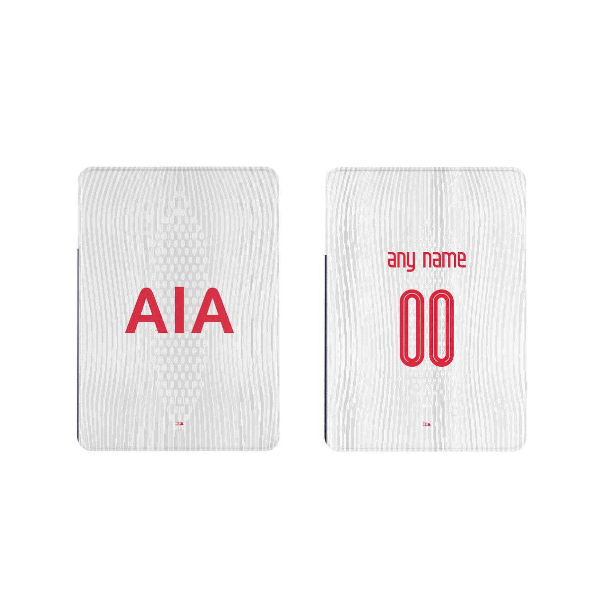iPad case with the Tottenham Hotspur 2024-25 Home football shirt design by RIPA Football
