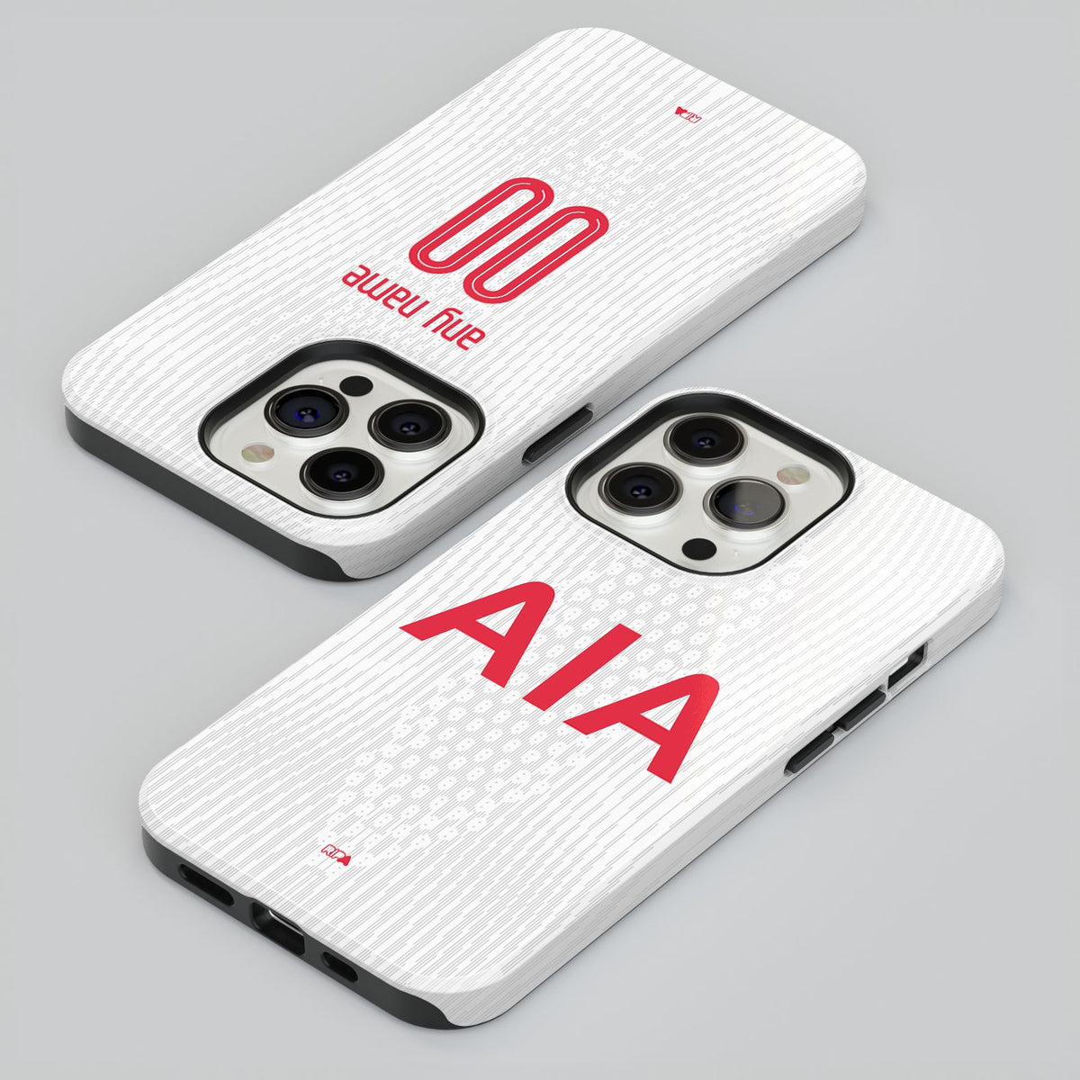 Phone case with the Tottenham Hotspur 2024-25 Home football shirt design by RIPA Football