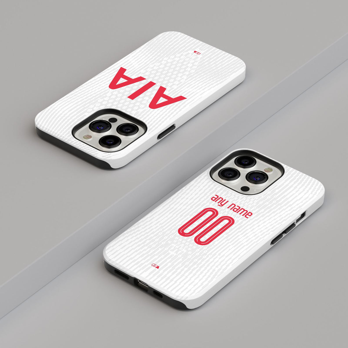 Phone case with the Tottenham Hotspur 2024-25 Home football shirt design by RIPA Football