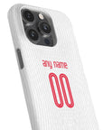 Phone case with the Tottenham Hotspur 2024-25 Home football shirt design by RIPA Football