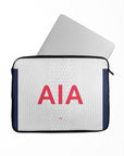 Laptop sleeve with the Tottenham Hotspur 2024-25 Home football shirt design by RIPA Football