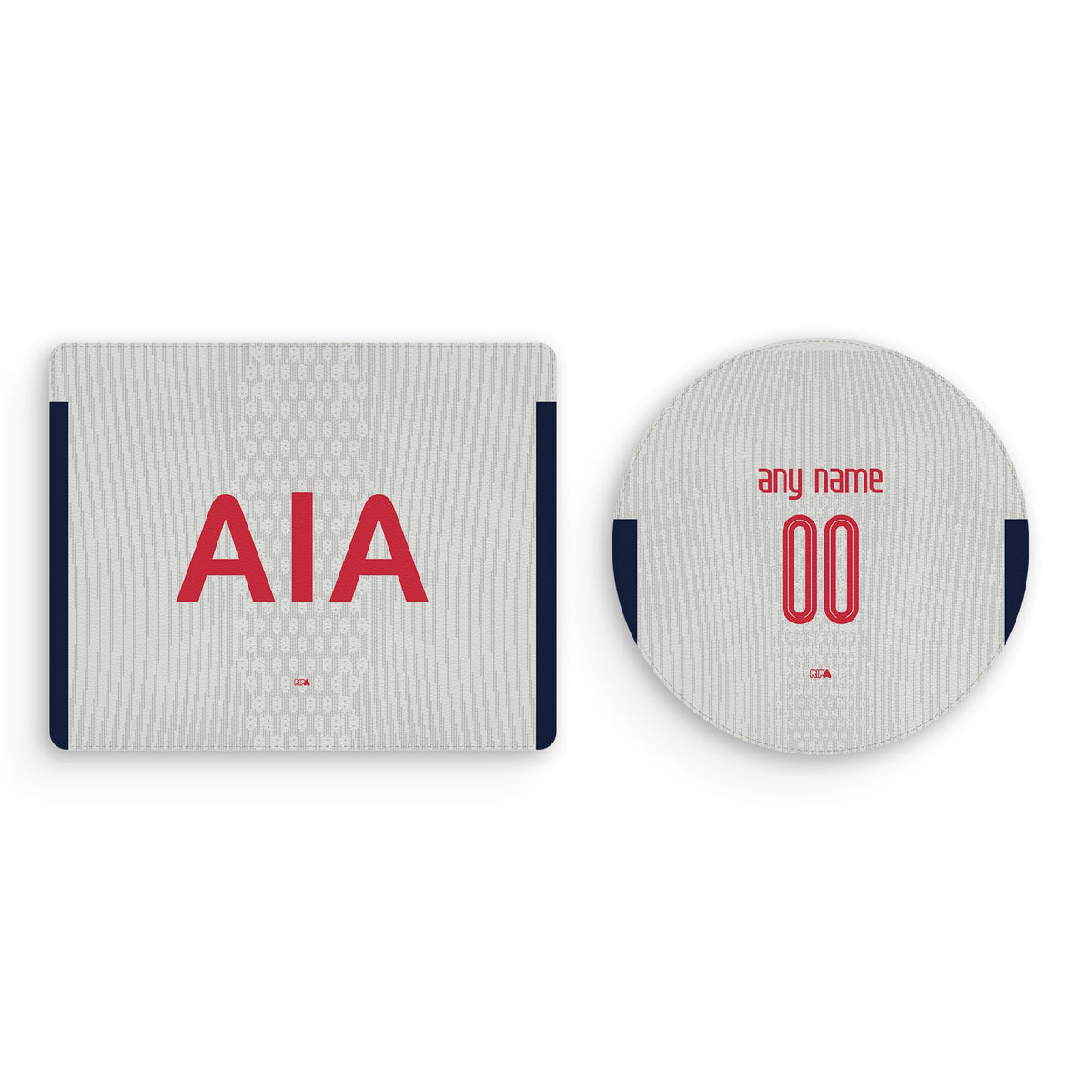 Mouse pad with the Tottenham Hotspur 2024-25 Home football shirt design by RIPA Football