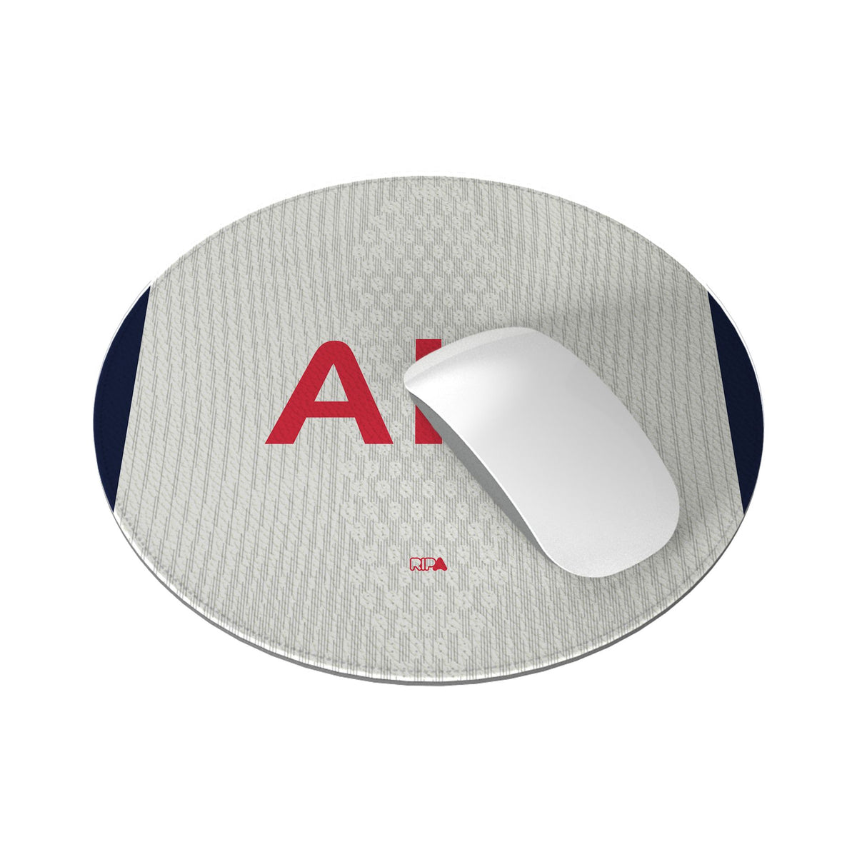 Mouse pad with the Tottenham Hotspur 2024-25 Home football shirt design by RIPA Football