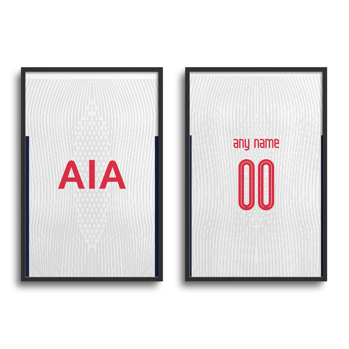 Print with the Tottenham Hotspur 2024-25 Home football shirt design by RIPA Football