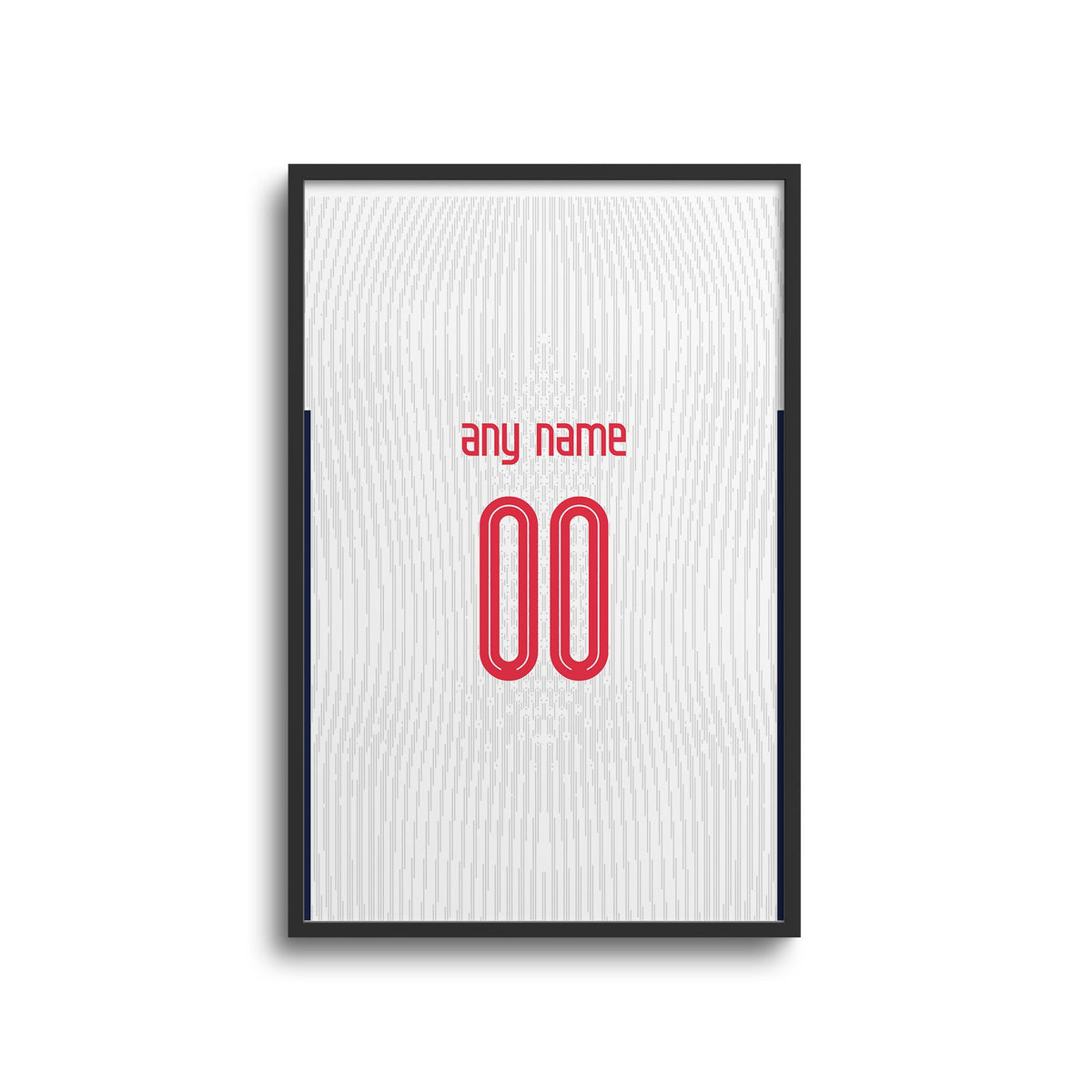 Print with the Tottenham Hotspur 2024-25 Home football shirt design by RIPA Football