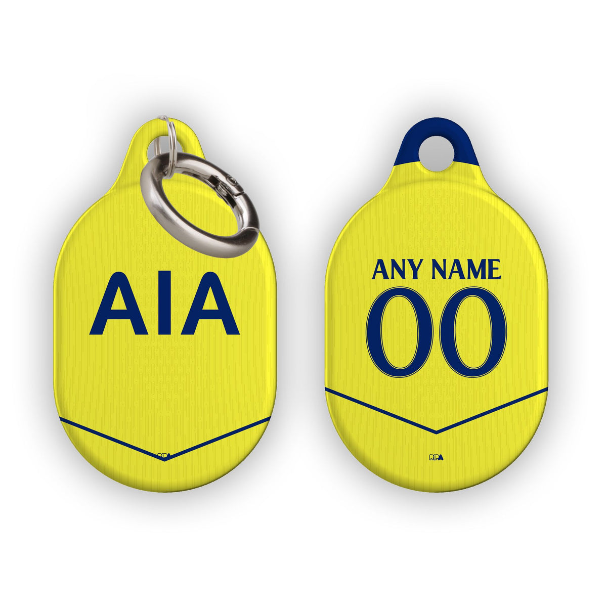AirTag holder with the Tottenham Hotspur 2025-26 Third football shirt design by RIPA Football