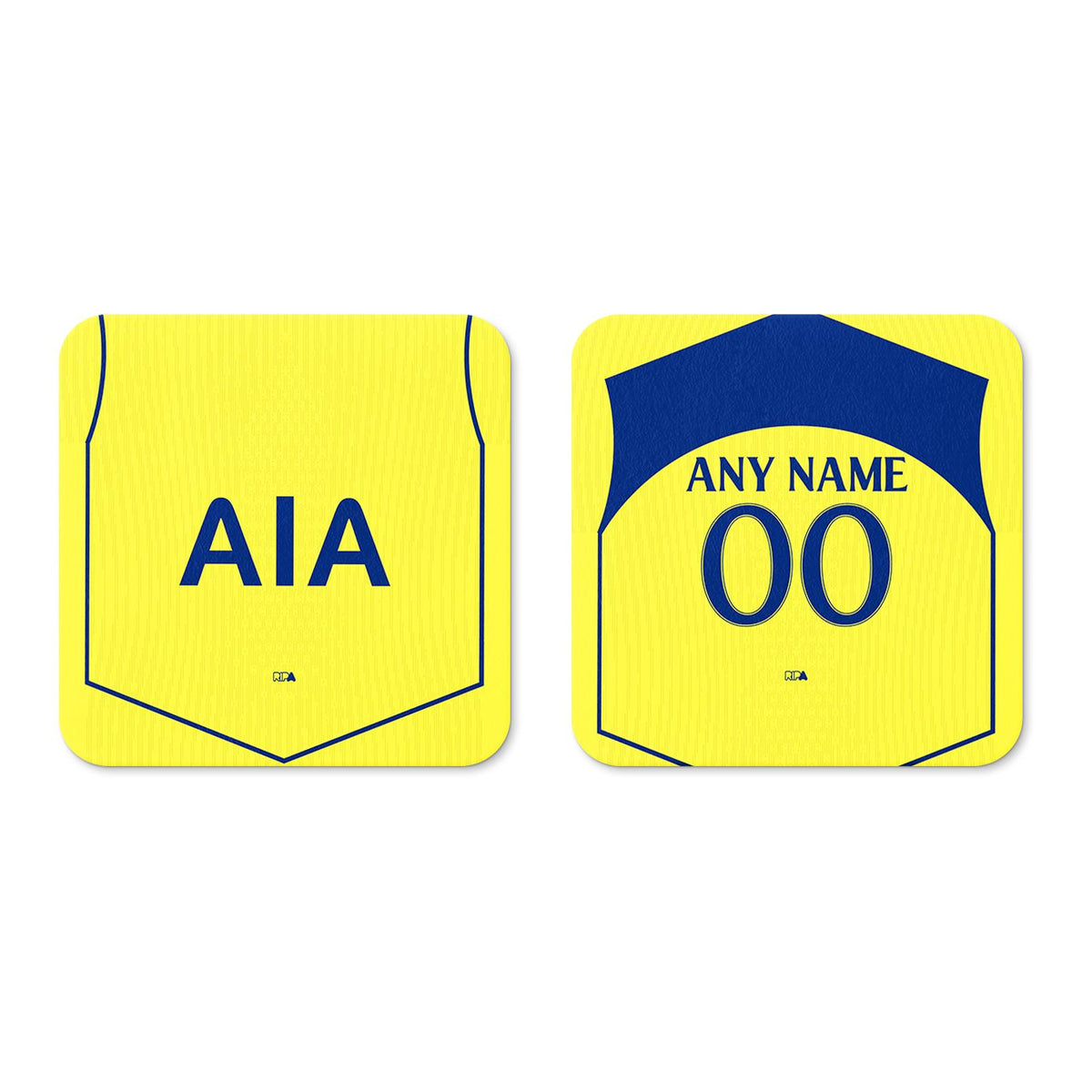 Coaster with the Tottenham Hotspur 2025-26 Third football shirt design by RIPA Football