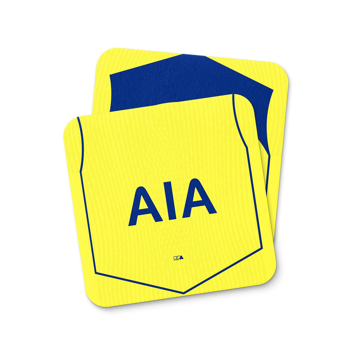 Coaster with the Tottenham Hotspur 2025-26 Third football shirt design by RIPA Football