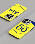 Phone case with the Tottenham Hotspur 2025-26 Third football shirt design by RIPA Football