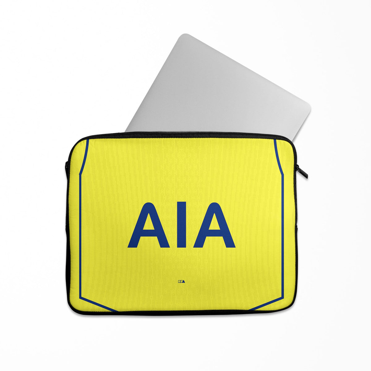 Laptop sleeve with the Tottenham Hotspur 2025-26 Third football shirt design by RIPA Football