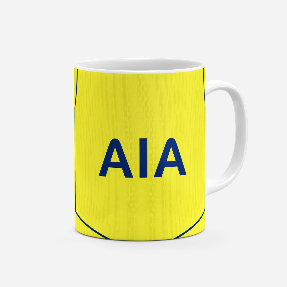 Mug with the Tottenham Hotspur 2025-26 Third football shirt design by RIPA Football