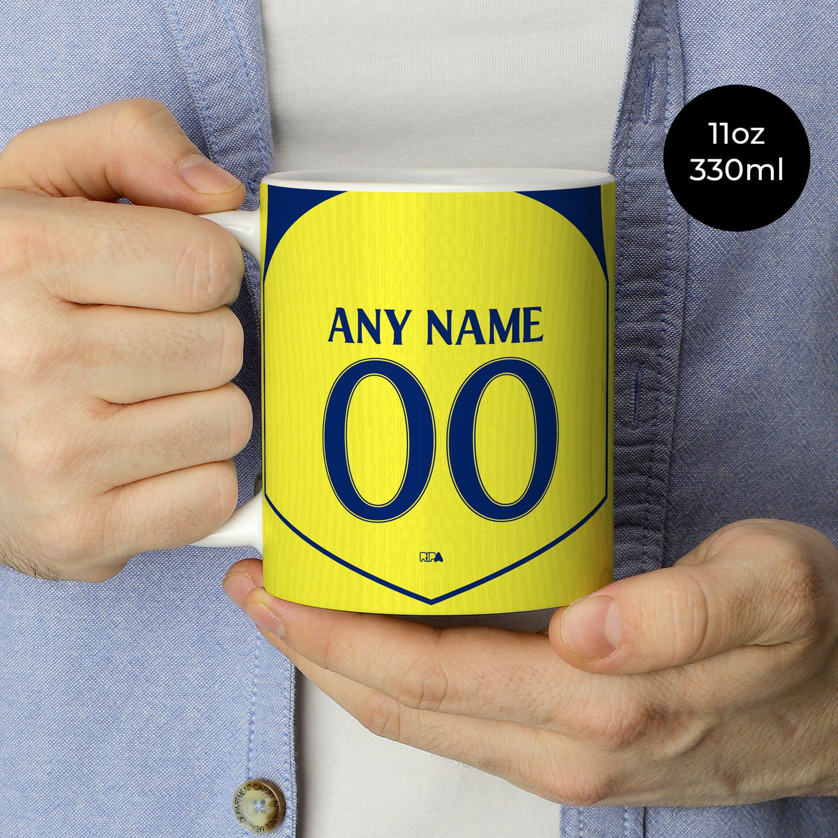 Mug with the Tottenham Hotspur 2025-26 Third football shirt design by RIPA Football