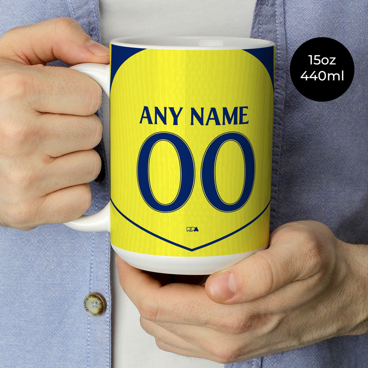 Mug with the Tottenham Hotspur 2025-26 Third football shirt design by RIPA Football
