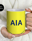 Mug with the Tottenham Hotspur 2025-26 Third football shirt design by RIPA Football