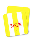 Coaster with the Union Berlin 2024-25 Alternate football shirt design by RIPA Football