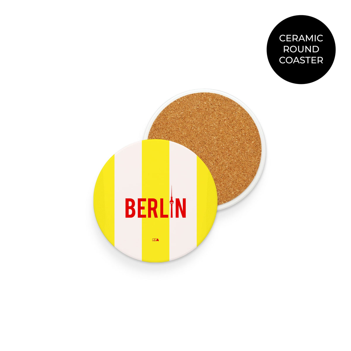 Coaster with the Union Berlin 2024-25 Alternate football shirt design by RIPA Football