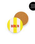 Coaster with the Union Berlin 2024-25 Alternate football shirt design by RIPA Football