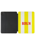 iPad case with the Union Berlin 2024-25 Alternate football shirt design by RIPA Football