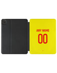 iPad case with the Union Berlin 2024-25 Alternate football shirt design by RIPA Football