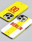 Phone case with the Union Berlin 2024-25 Alternate football shirt design by RIPA Football